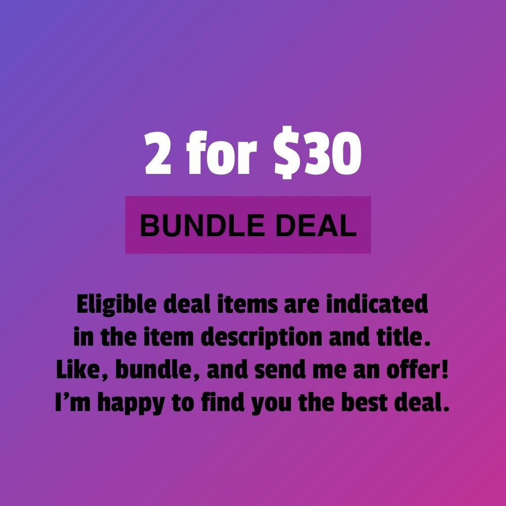 Bundle Deal 🏷 2for$30
